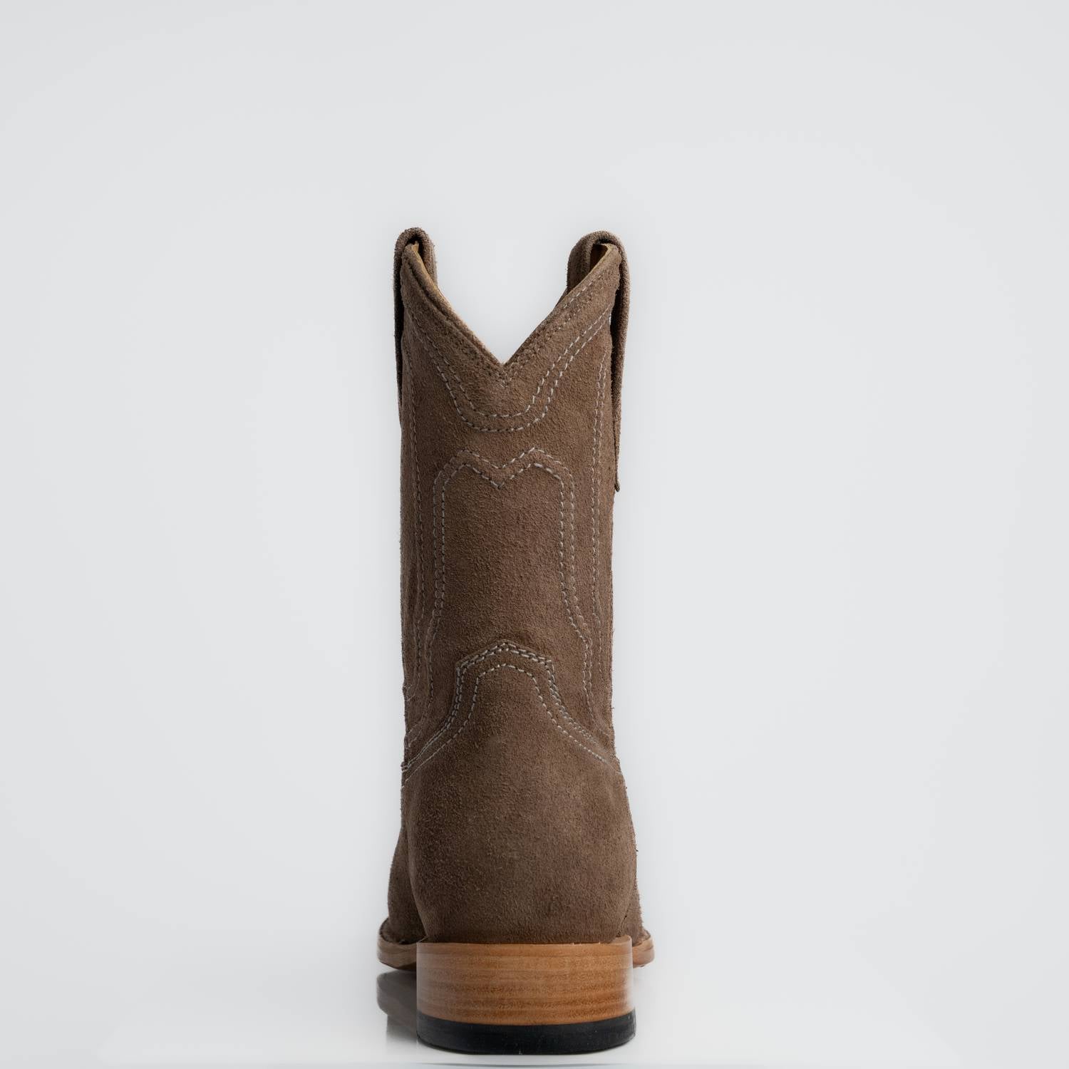 The Pendleton | Men's Roper Boot | Premium Suede Leather | Gray