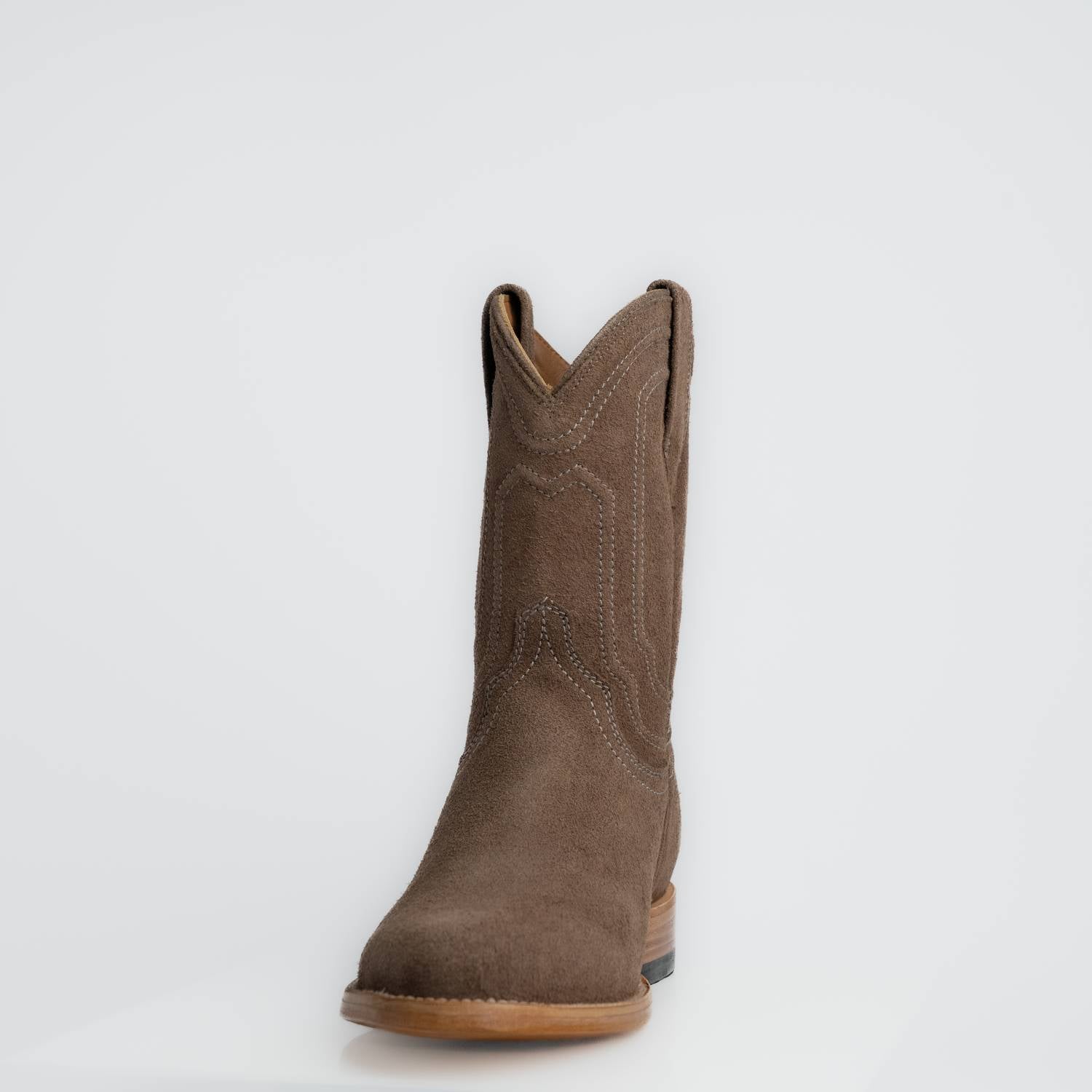 The Pendleton | Men's Roper Boot | Premium Suede Leather | Gray