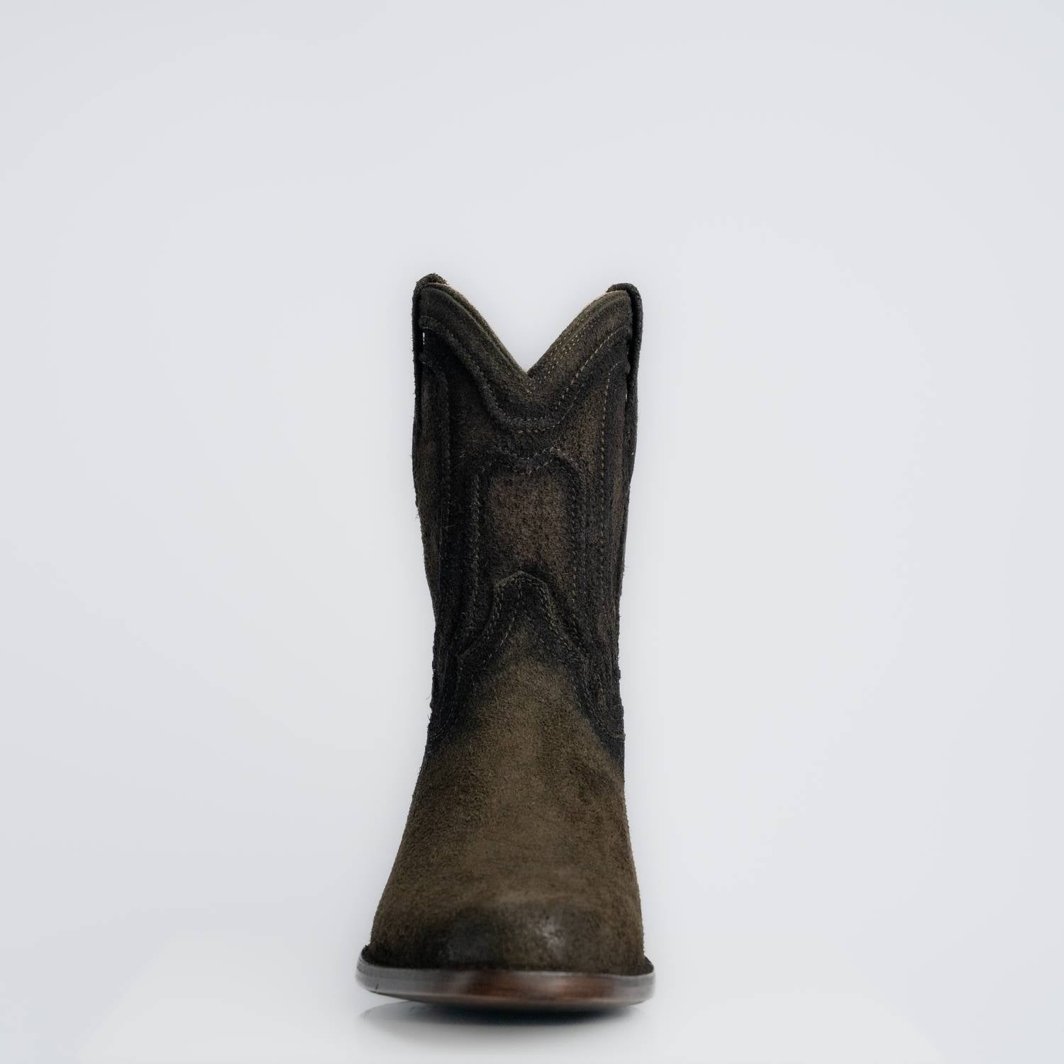 The Pendleton | Men's Roper Boot | Premium Suede Leather | Olive