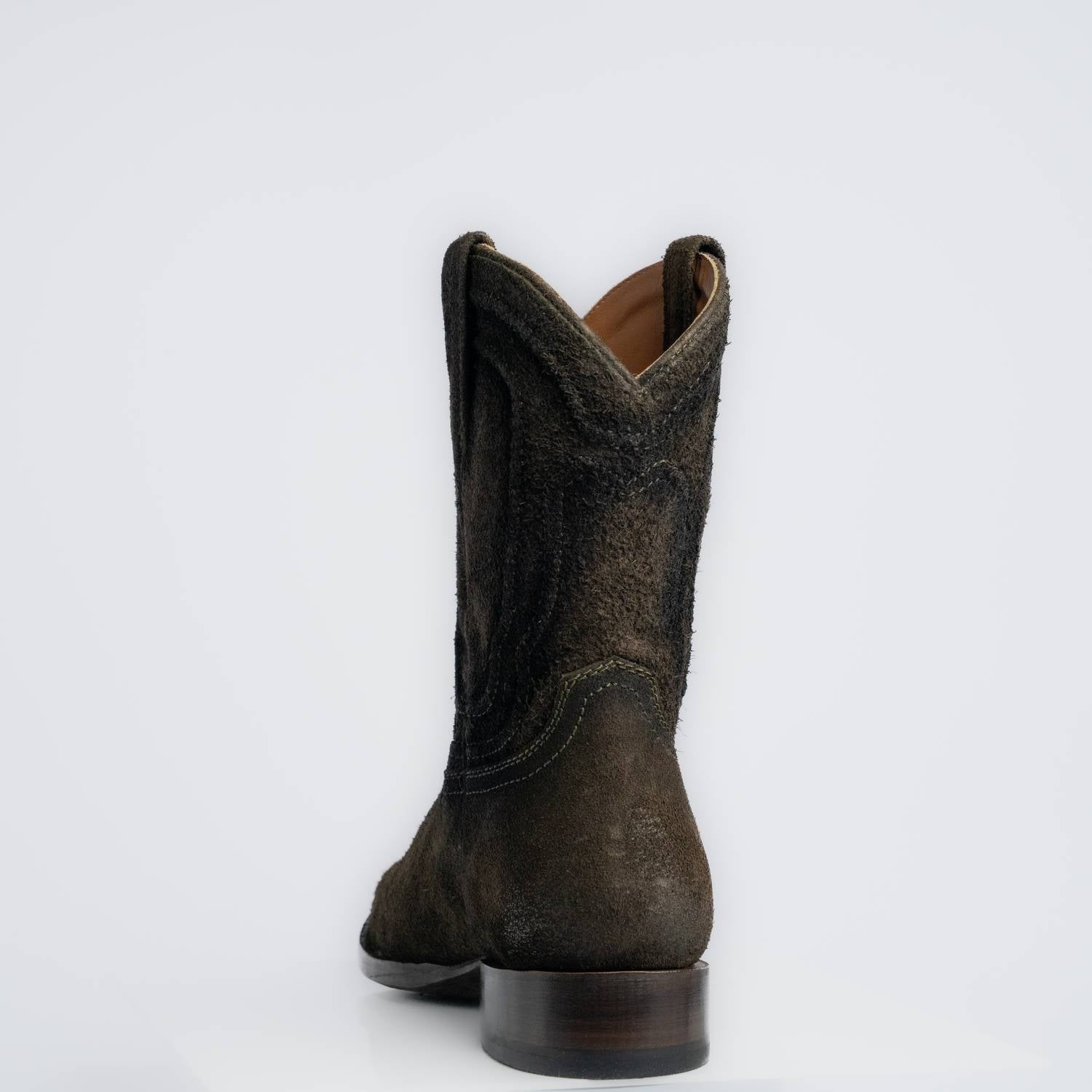 The Pendleton | Men's Roper Boot | Premium Suede Leather | Olive