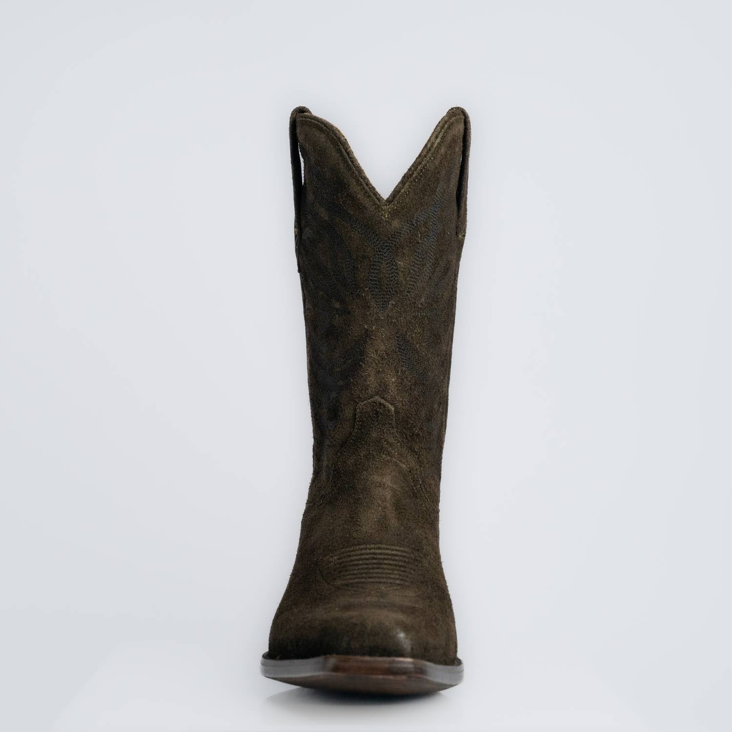 The Sterling | Men's Cowboy Boot | Premium Suede Leather | Olive