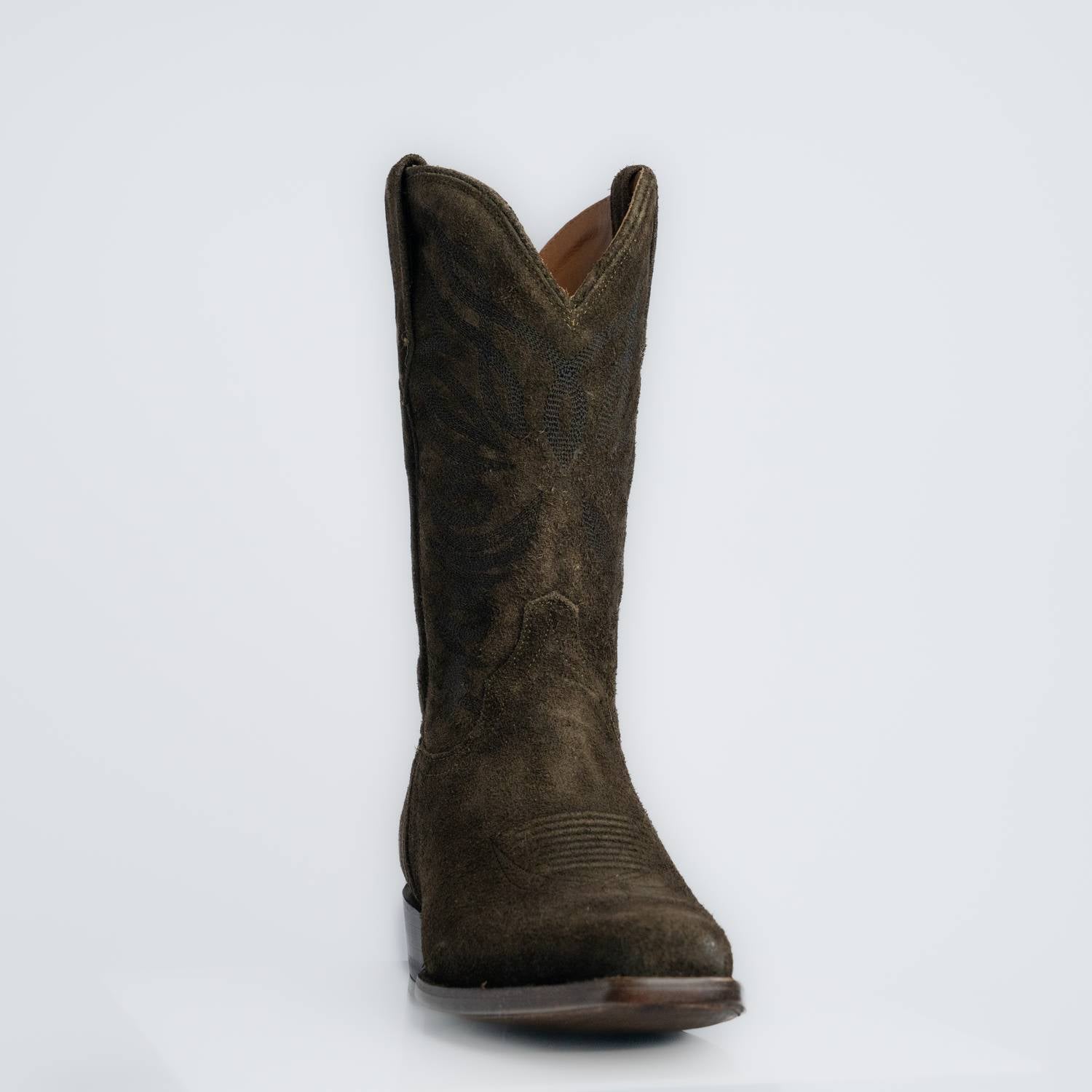 The Sterling | Men's Cowboy Boot | Premium Suede Leather | Olive