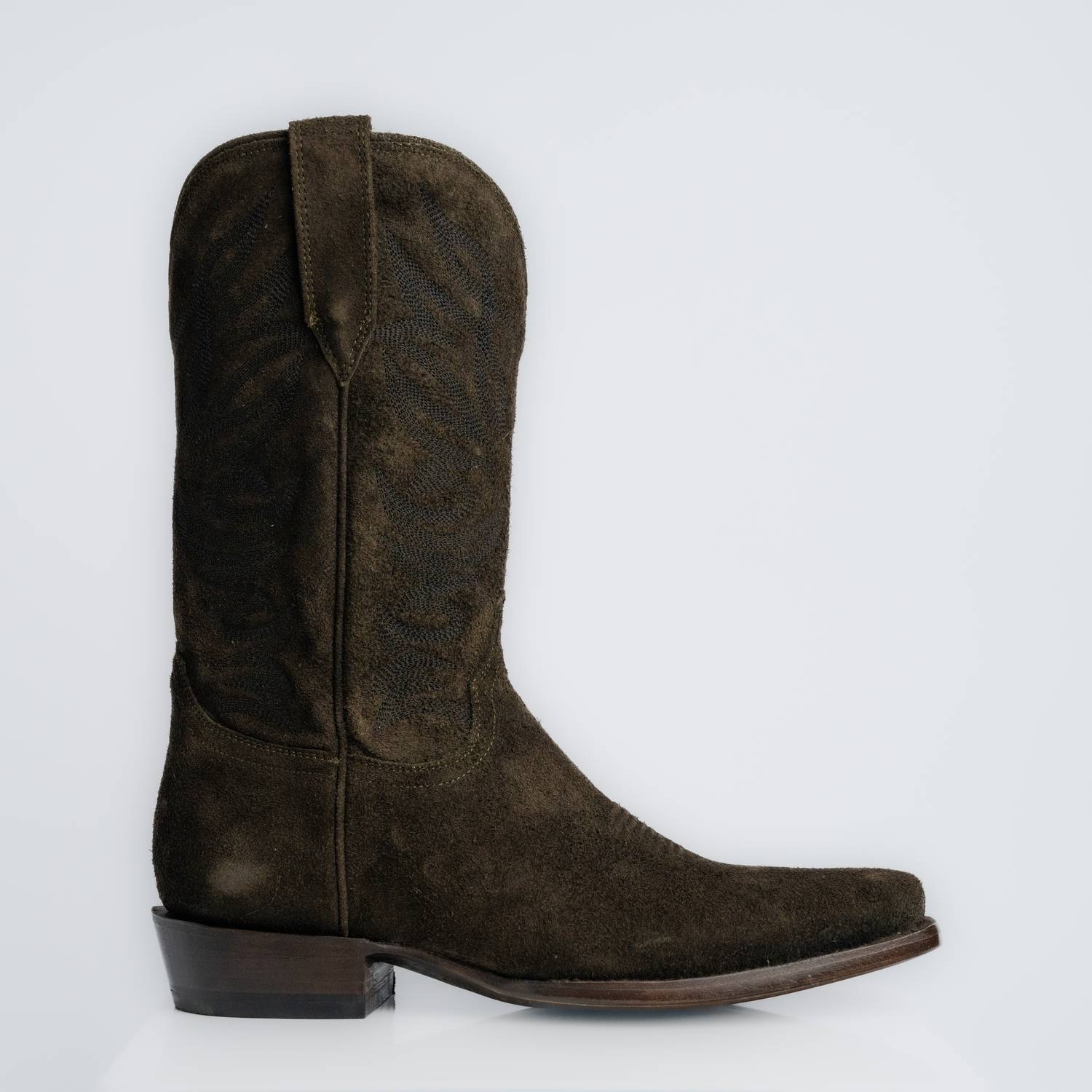 The Sterling | Men's Cowboy Boot | Premium Suede Leather | Olive