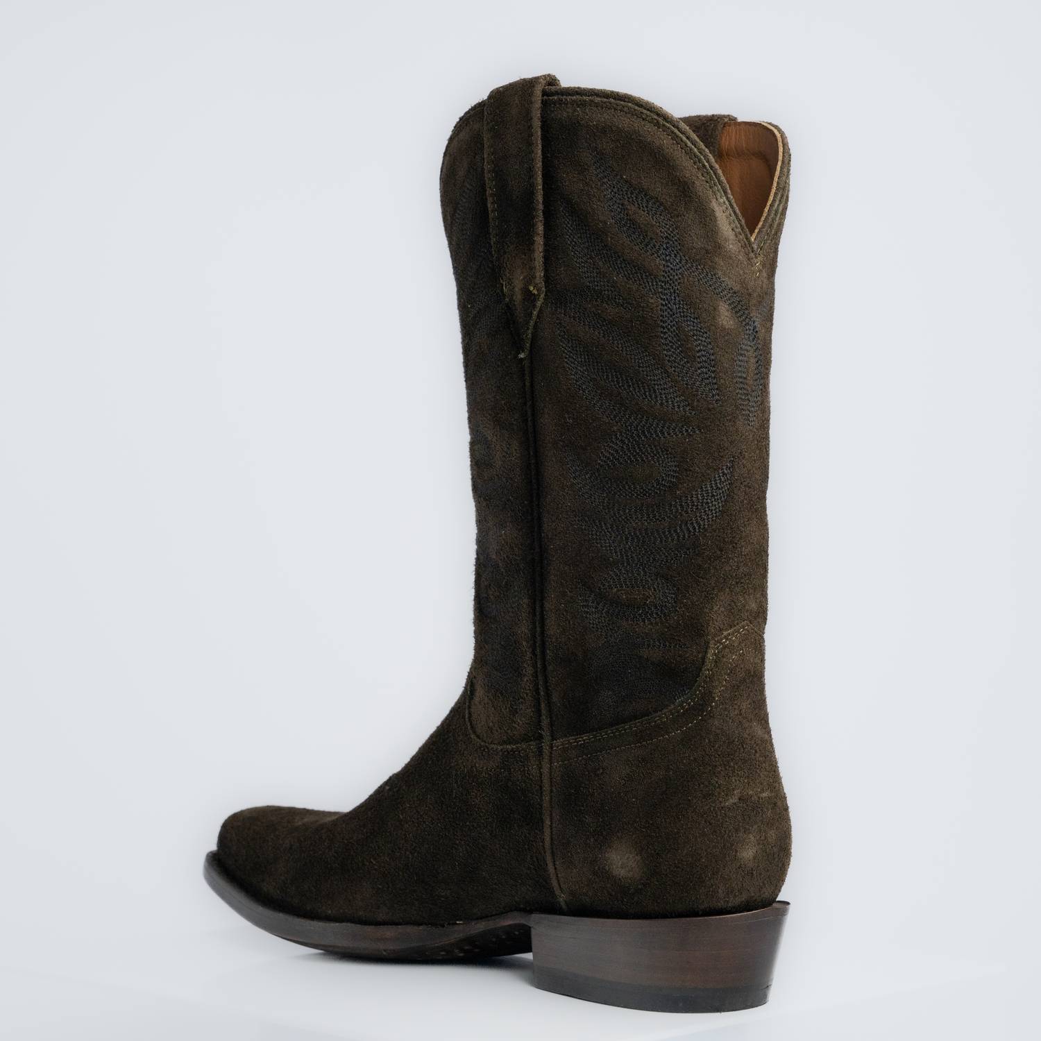 The Sterling | Men's Cowboy Boot | Premium Suede Leather | Olive