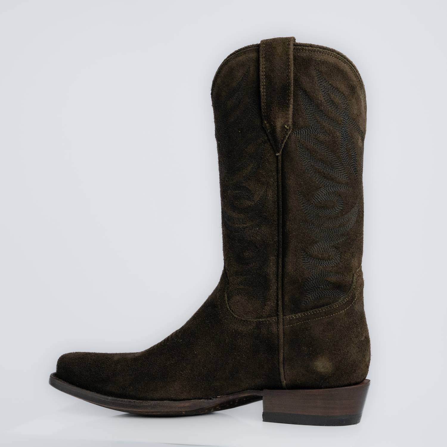 The Sterling | Men's Cowboy Boot | Premium Suede Leather | Olive