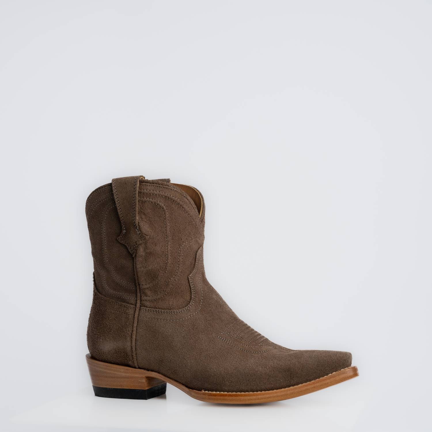 The Thistle | Women's Bootie | Premium Suede Leather | Gray