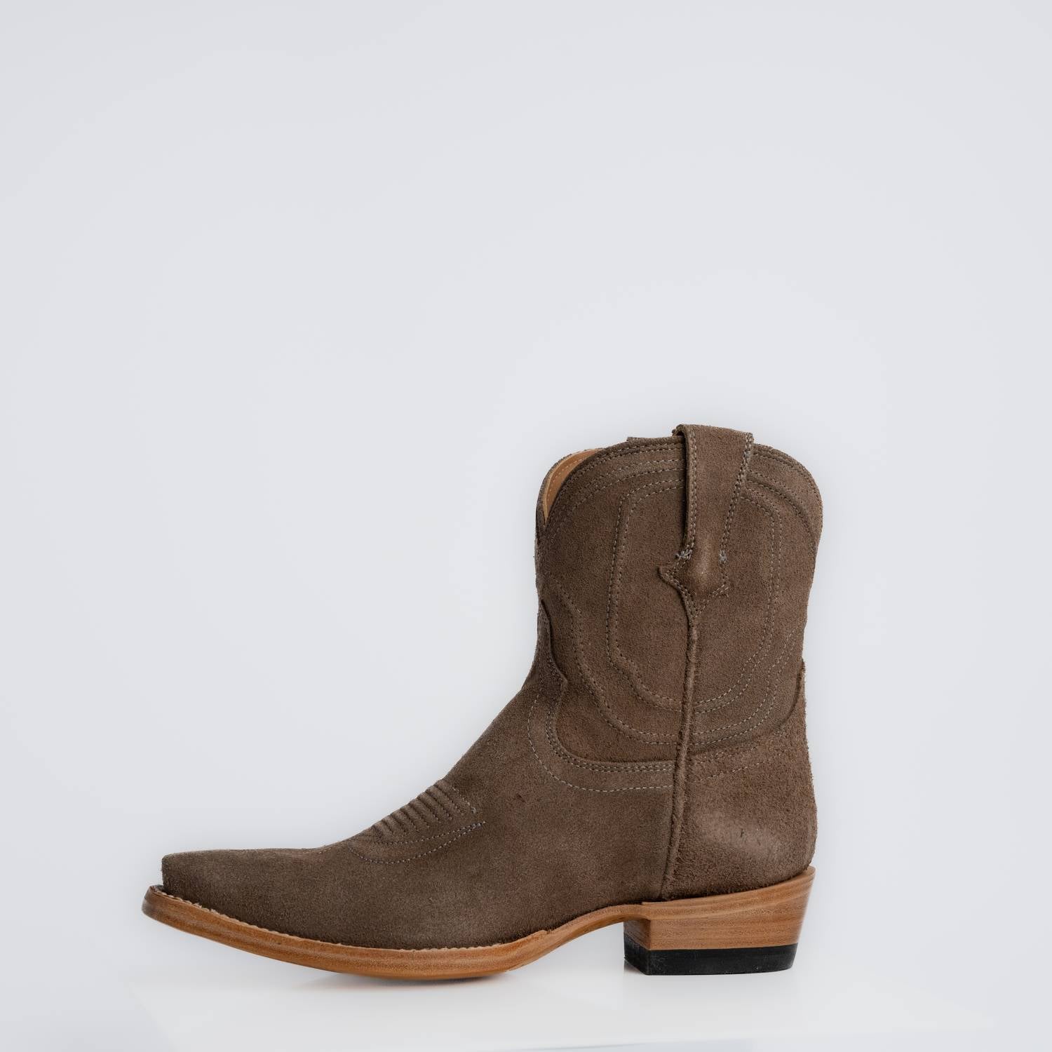 The Thistle | Women's Bootie | Premium Suede Leather | Gray