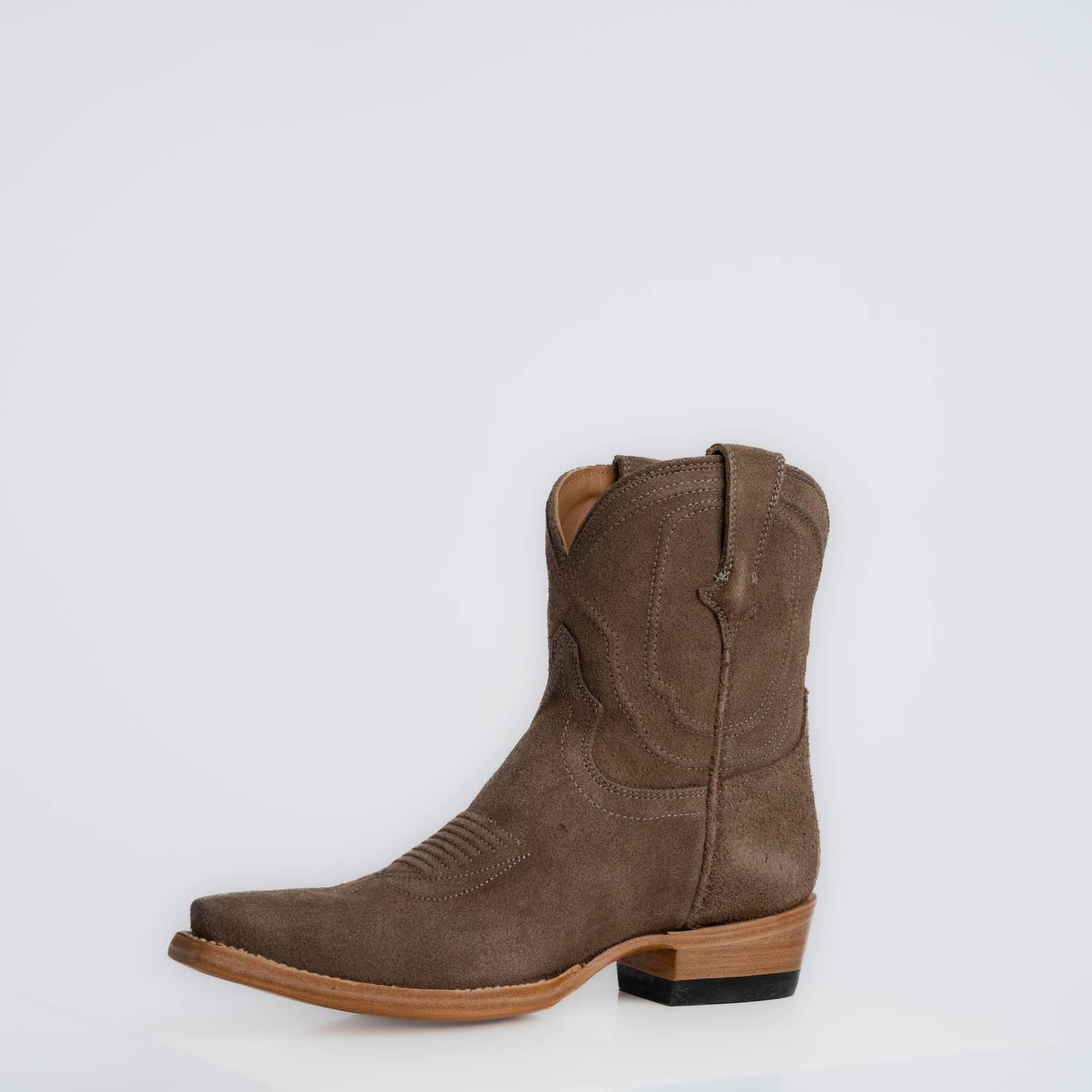 The Thistle | Women's Bootie | Premium Suede Leather | Gray