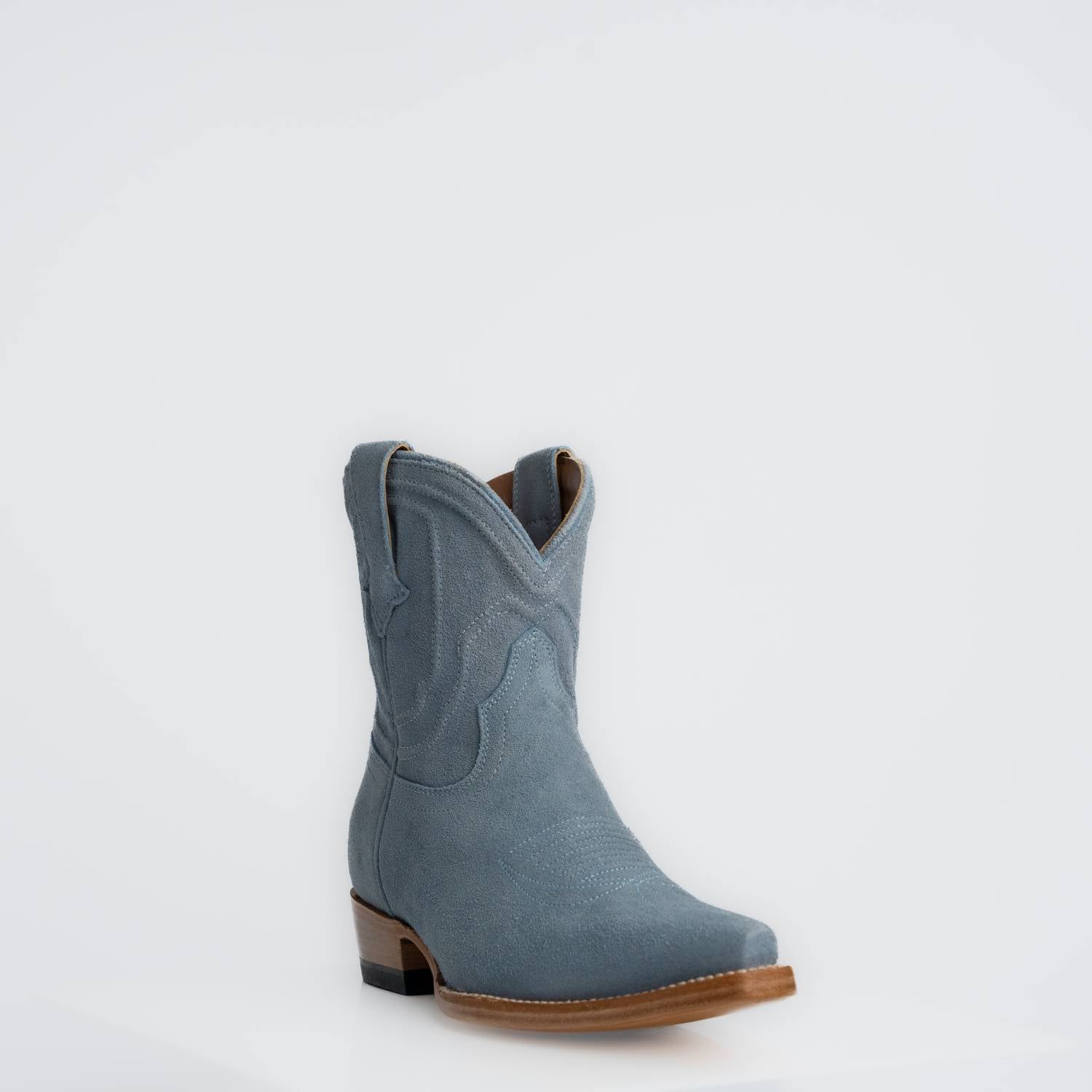The Thistle | Women's Bootie | Premium Suede Leather | Baby Blue