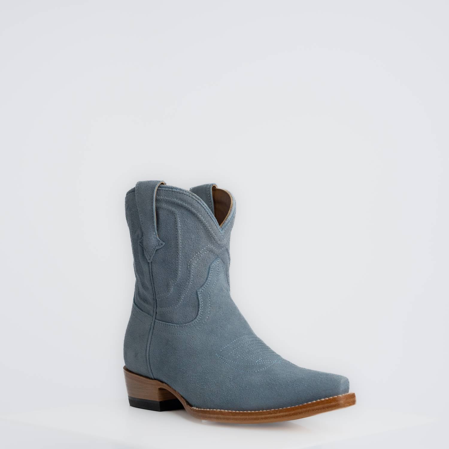 The Thistle | Women's Bootie | Premium Suede Leather | Baby Blue
