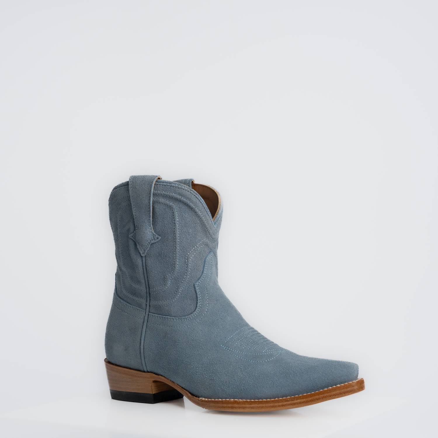 The Thistle | Women's Bootie | Premium Suede Leather | Baby Blue