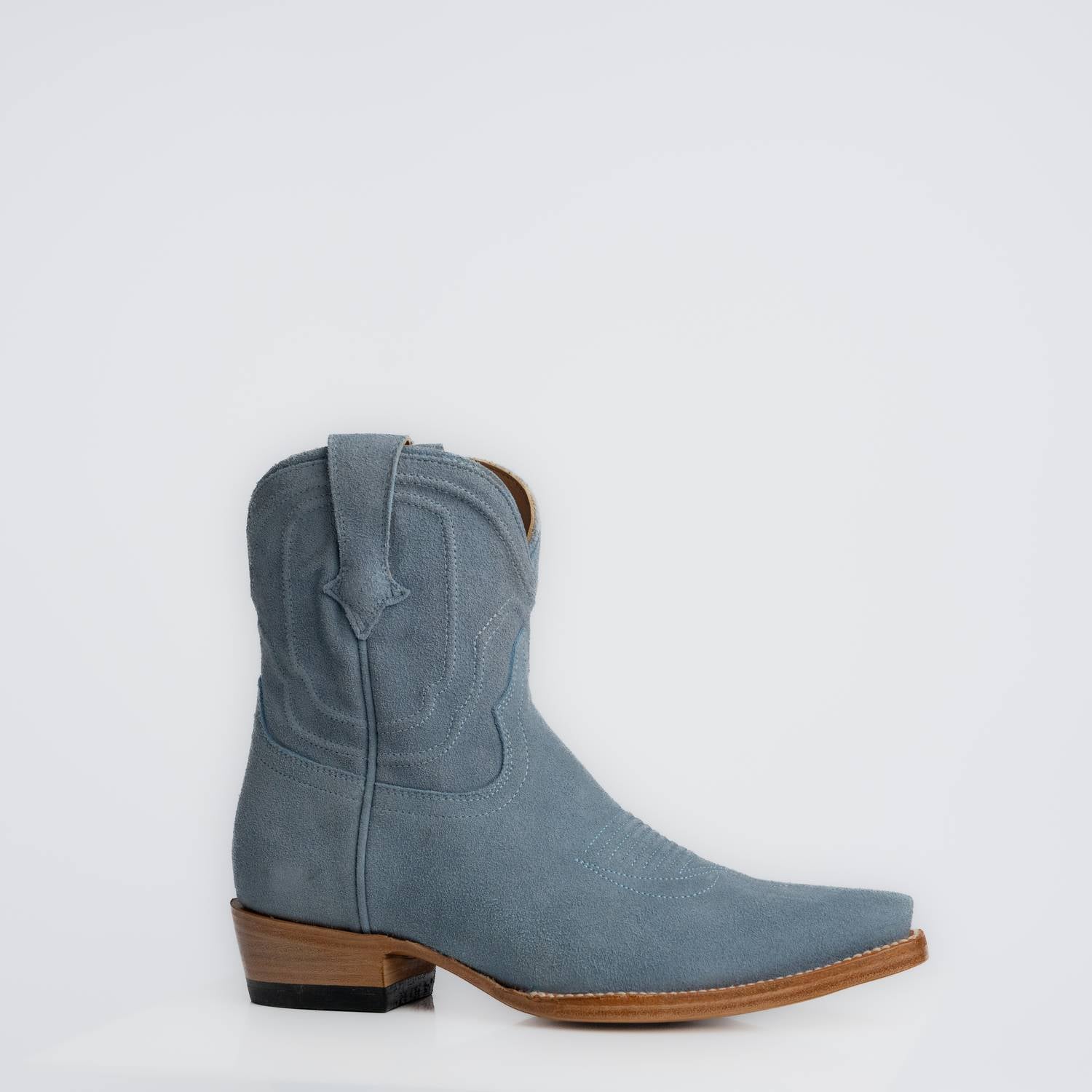 The Thistle | Women's Bootie | Premium Suede Leather | Baby Blue