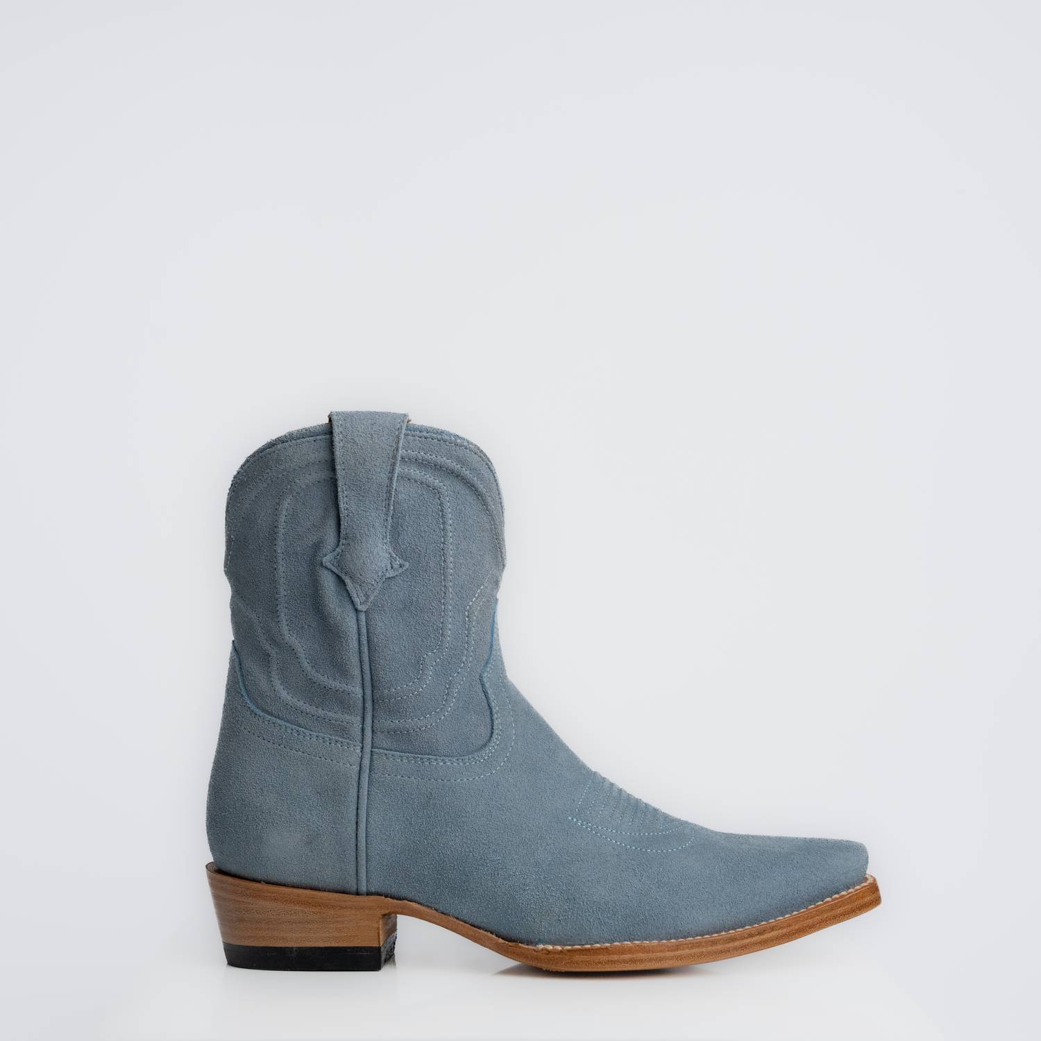 The Thistle | Women's Bootie | Premium Suede Leather | Baby Blue