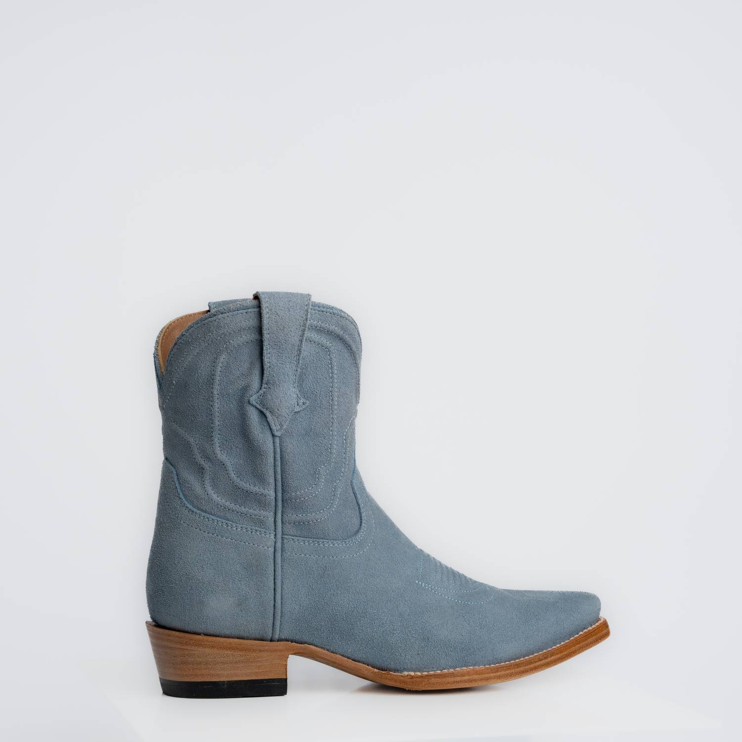 The Thistle | Women's Bootie | Premium Suede Leather | Baby Blue
