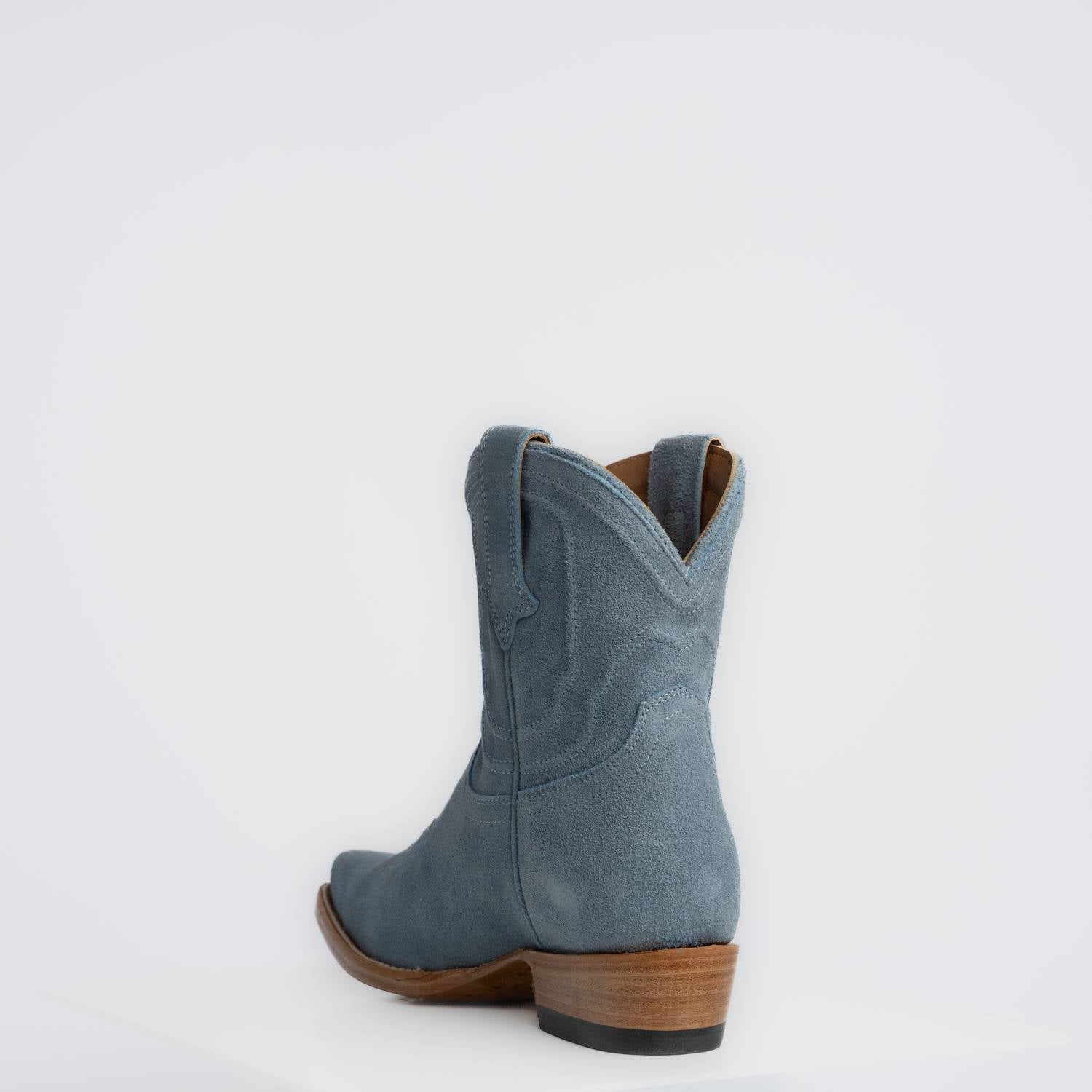The Thistle | Women's Bootie | Premium Suede Leather | Baby Blue