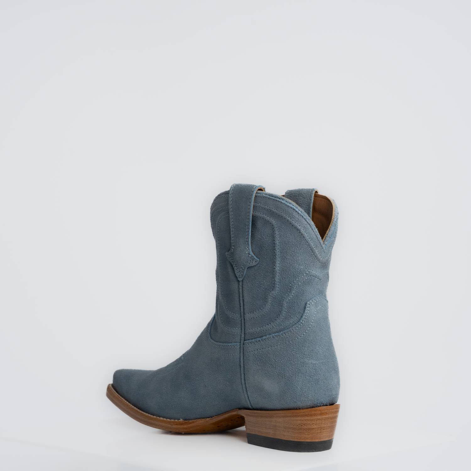 The Thistle | Women's Bootie | Premium Suede Leather | Baby Blue