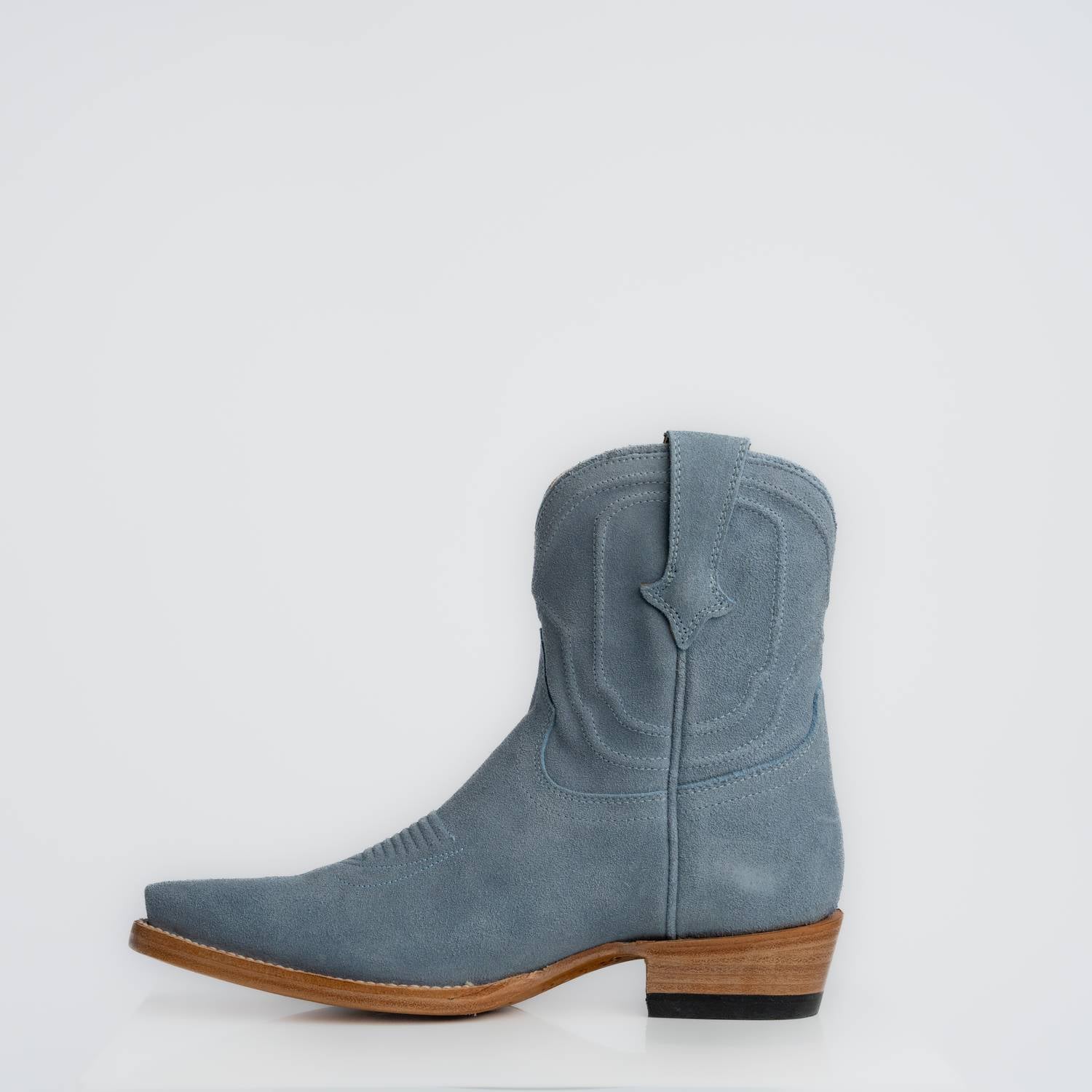 The Thistle | Women's Bootie | Premium Suede Leather | Baby Blue