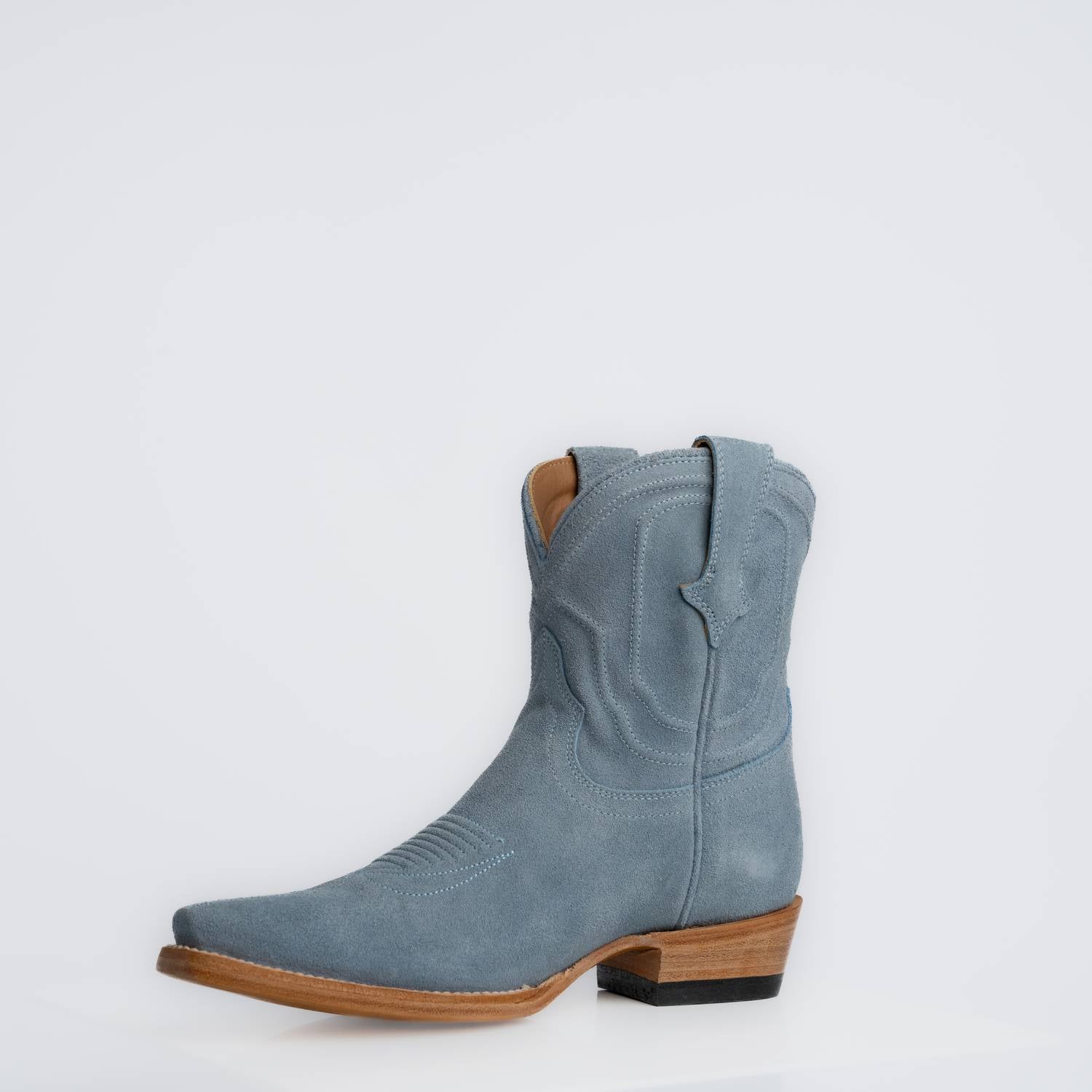 The Thistle | Women's Bootie | Premium Suede Leather | Baby Blue
