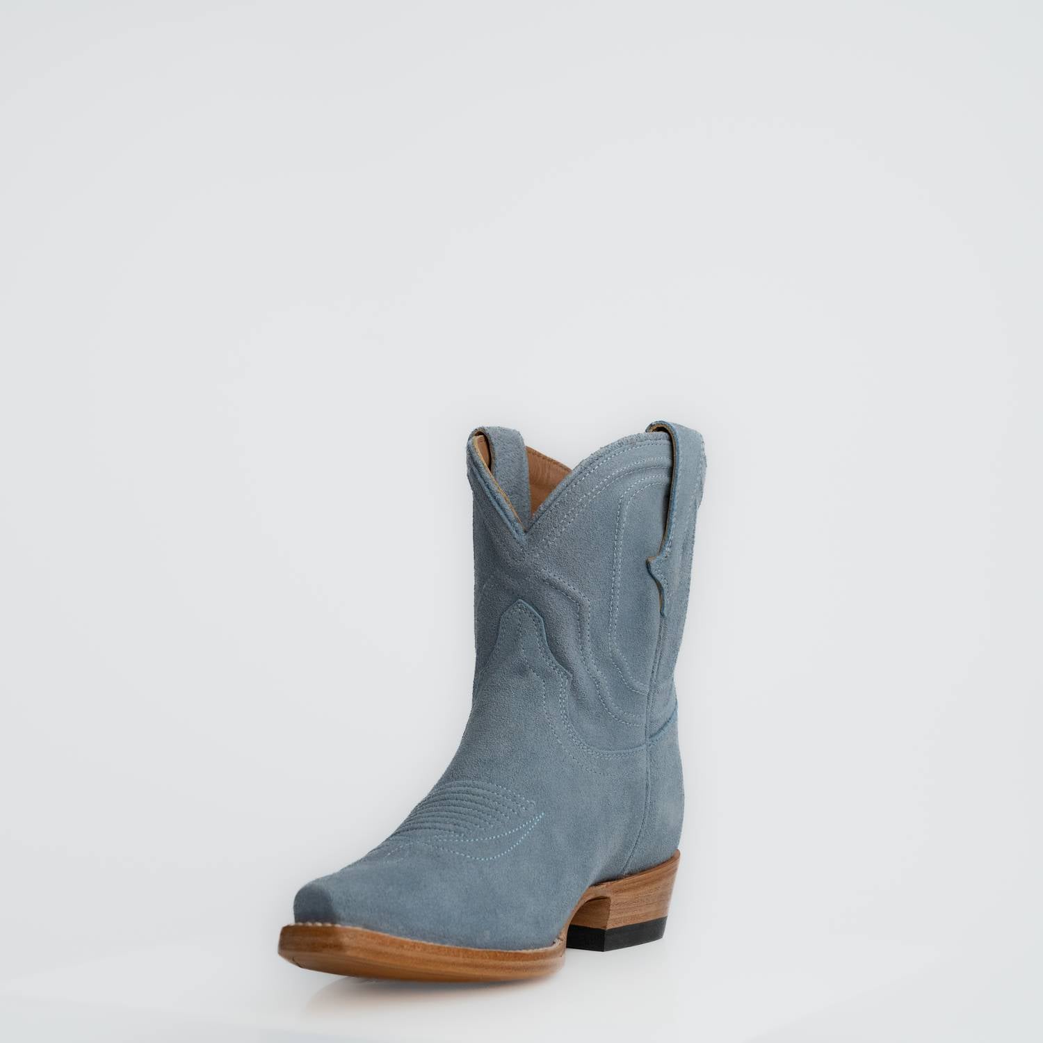 The Thistle | Women's Bootie | Premium Suede Leather | Baby Blue