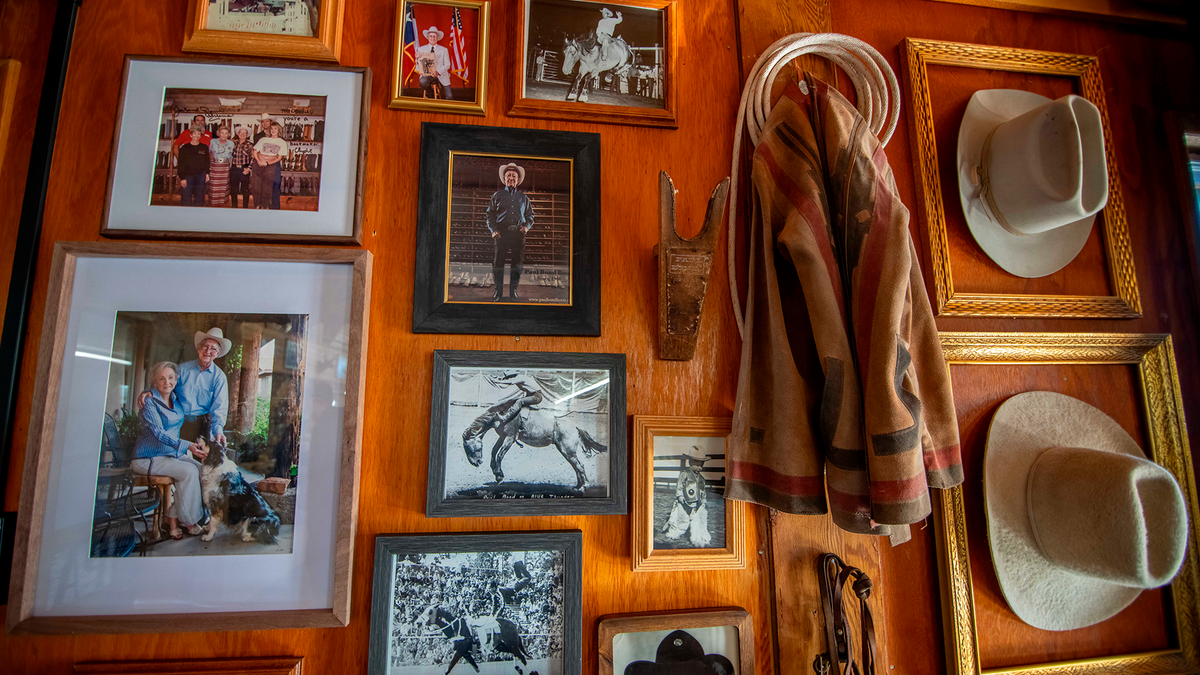 The photo wall in the Paul Bond store, Nogales