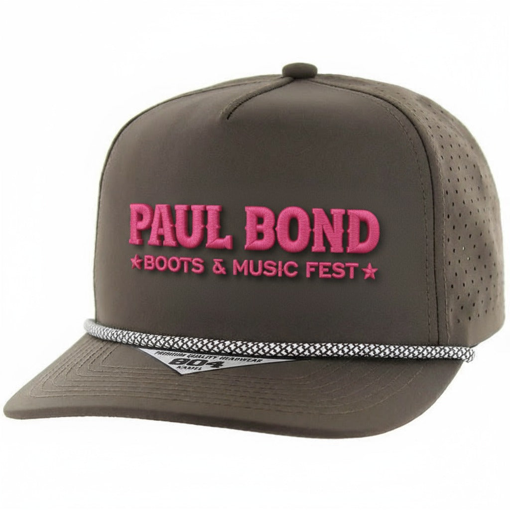 Paul Bond Boot Festival Commemorative Cap – 804DR Perforated Rope Hat