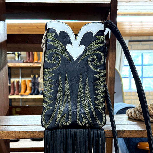 The White Heart Fringe Purse