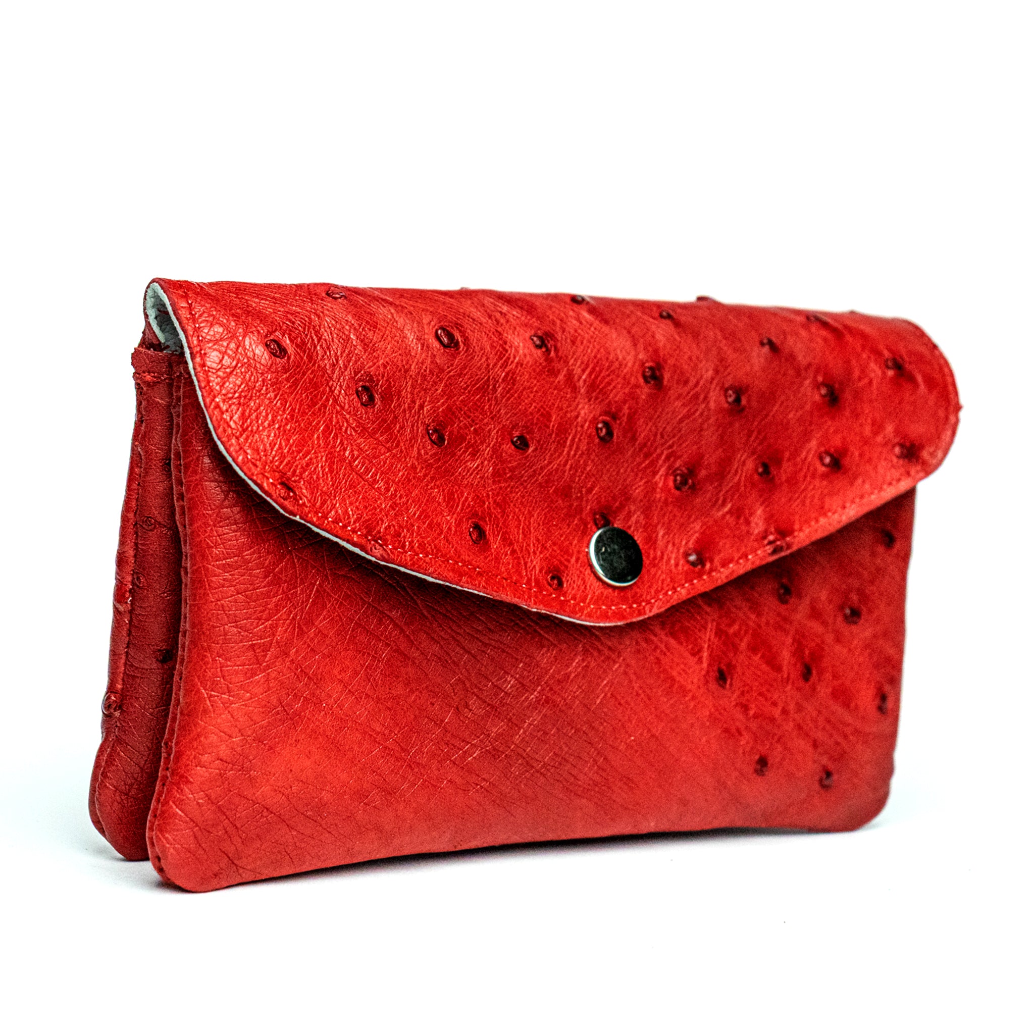 The Ostrich Pouch | Carmine