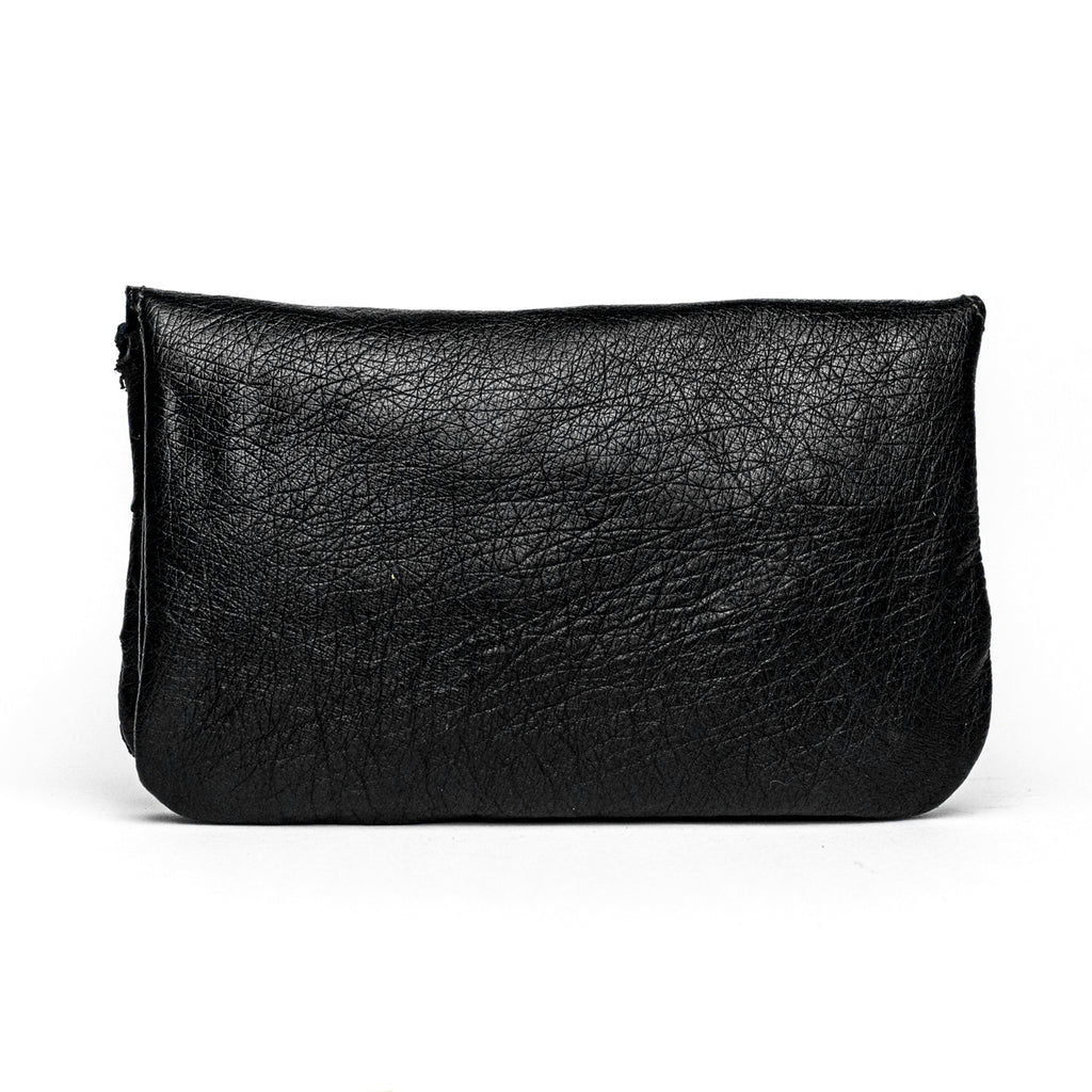 The Ostrich Pouch | Charcoal