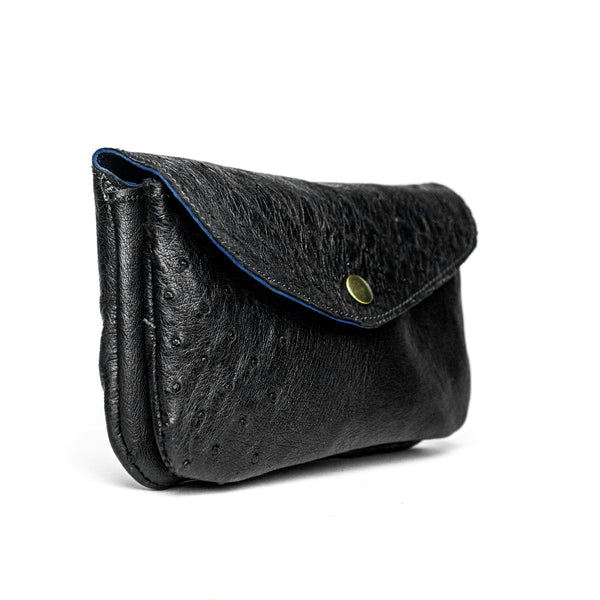 The Ostrich Pouch | Black
