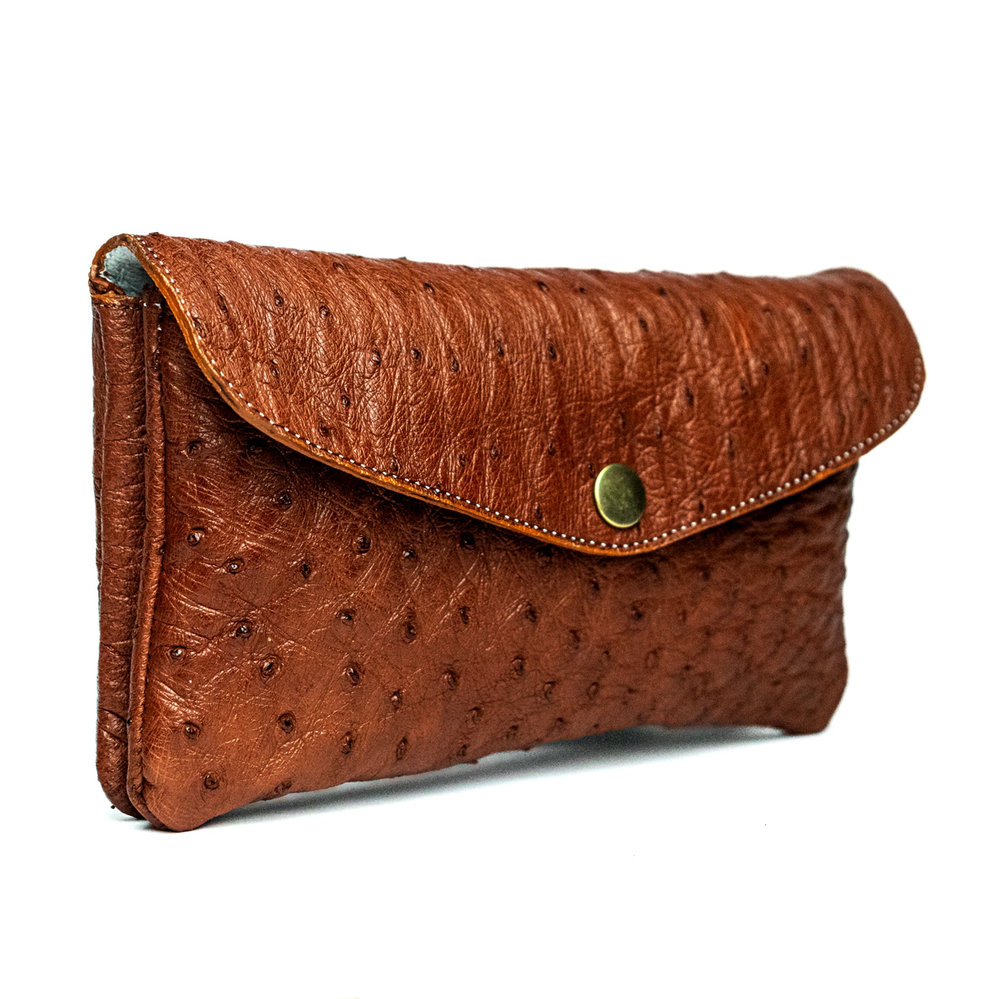 The Ostrich Pouch | Chocolate