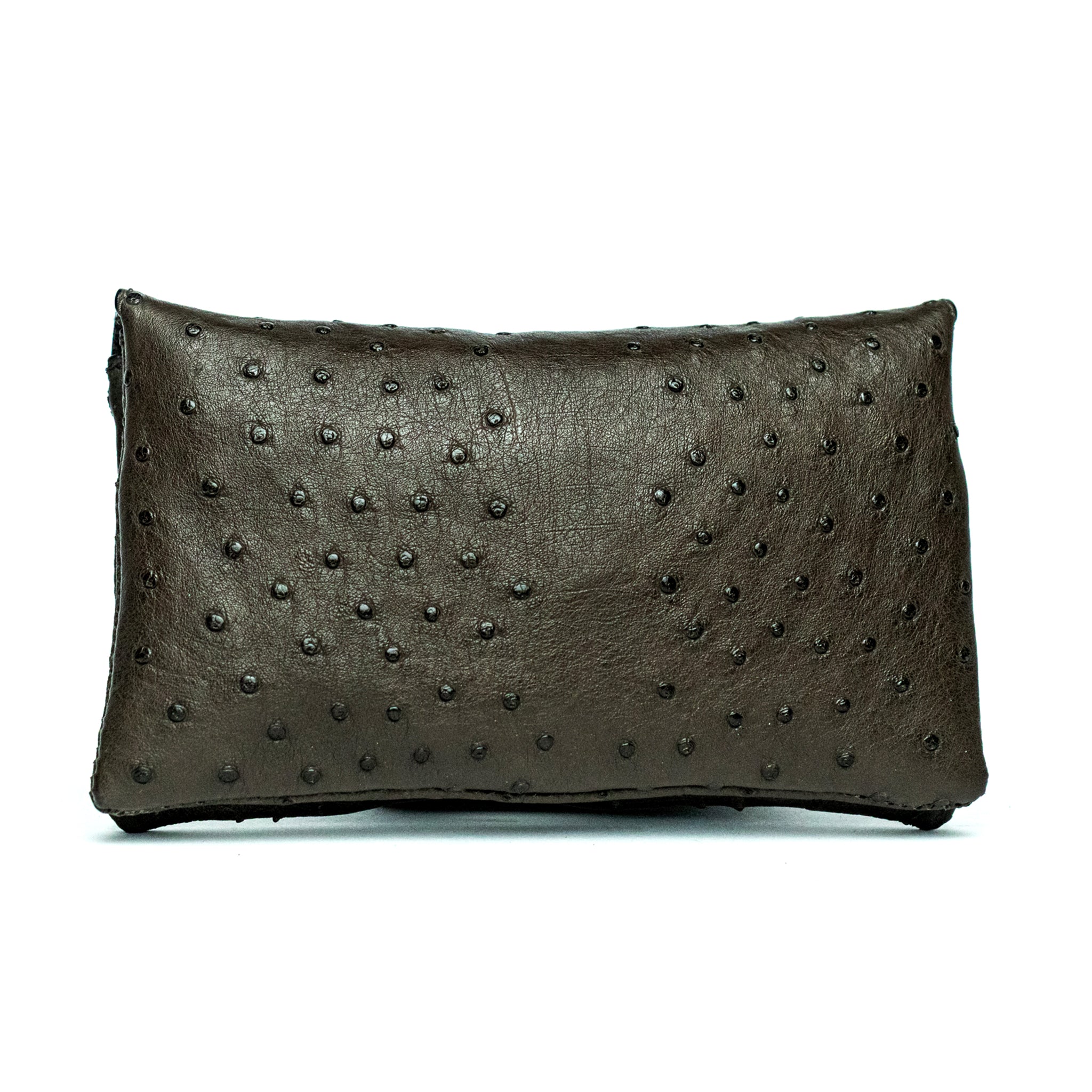 The Ostrich Pouch | Dark Brown