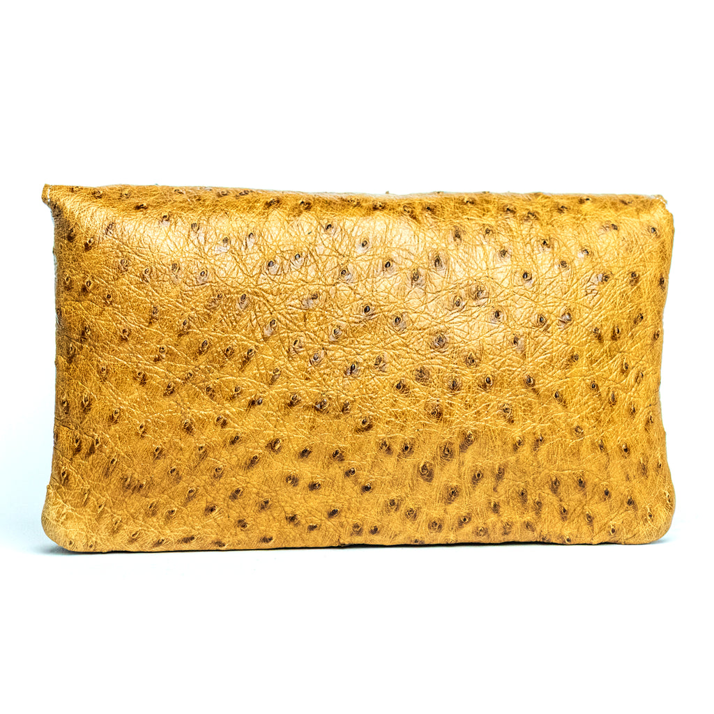 The Ostrich Pouch | Honey Tan