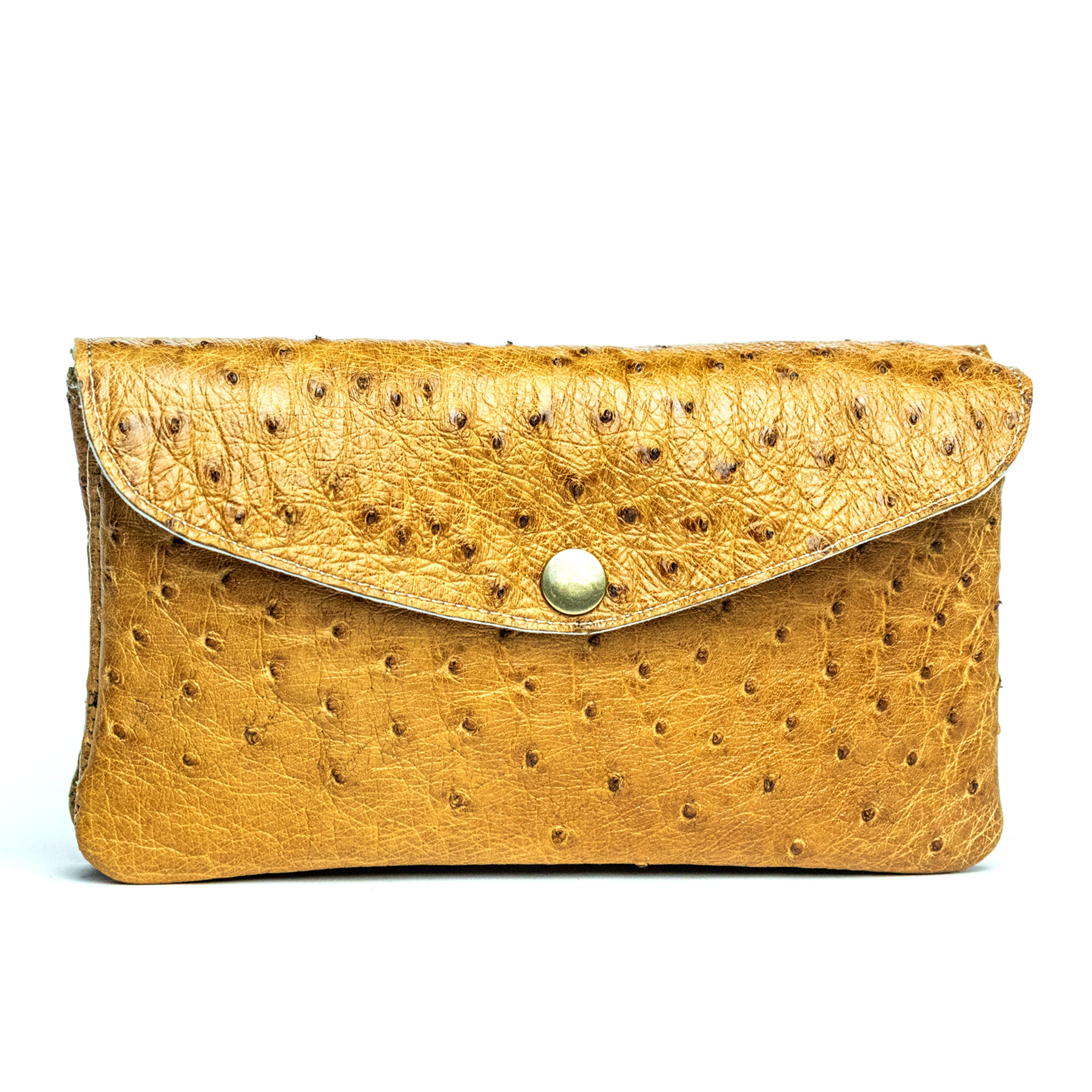 The Ostrich Pouch | Honey Tan