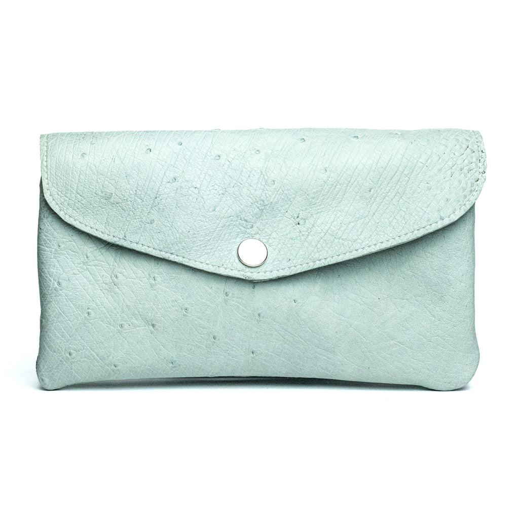 The Ostrich Pouch | Ice Blue