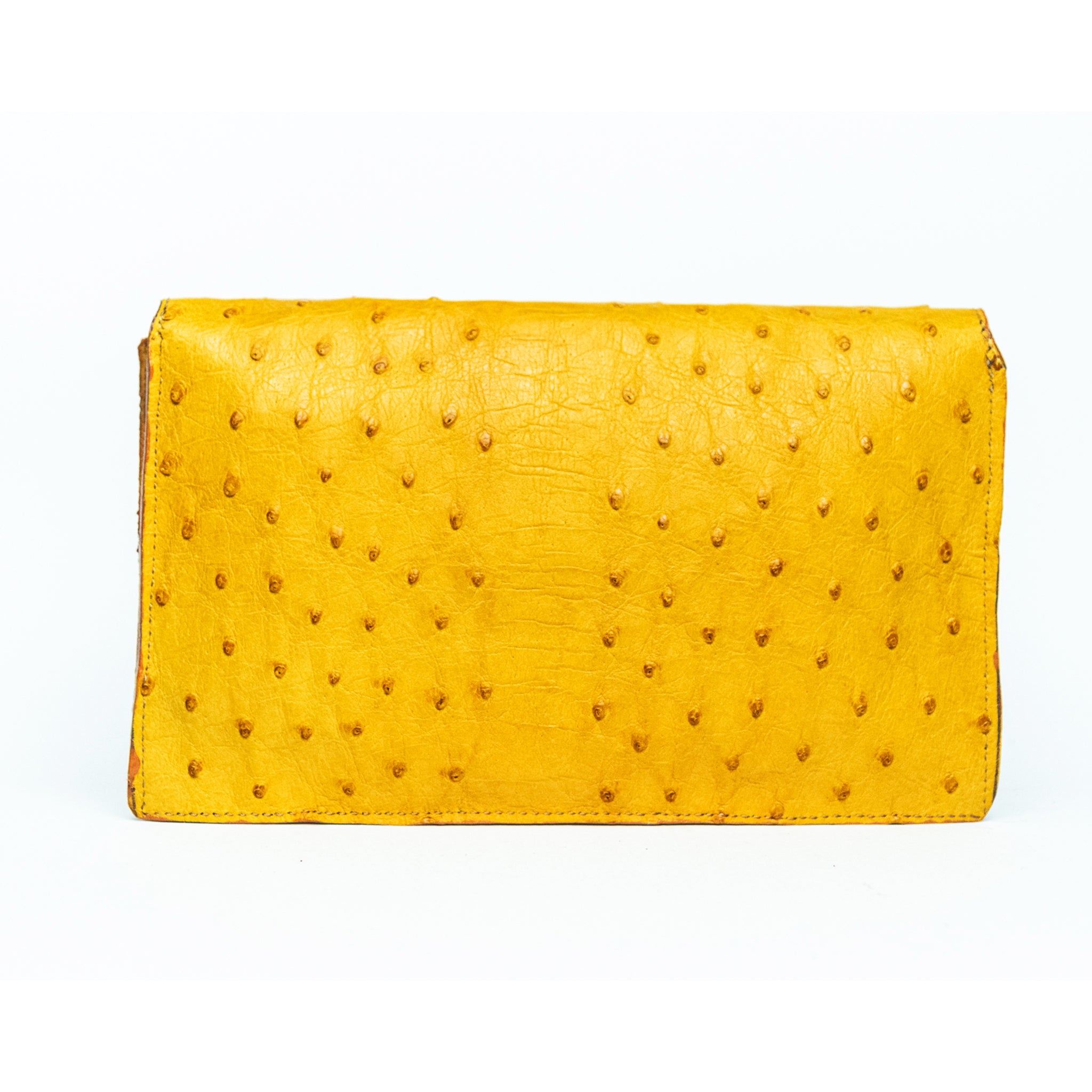The Ostrich Pouch | Mustard