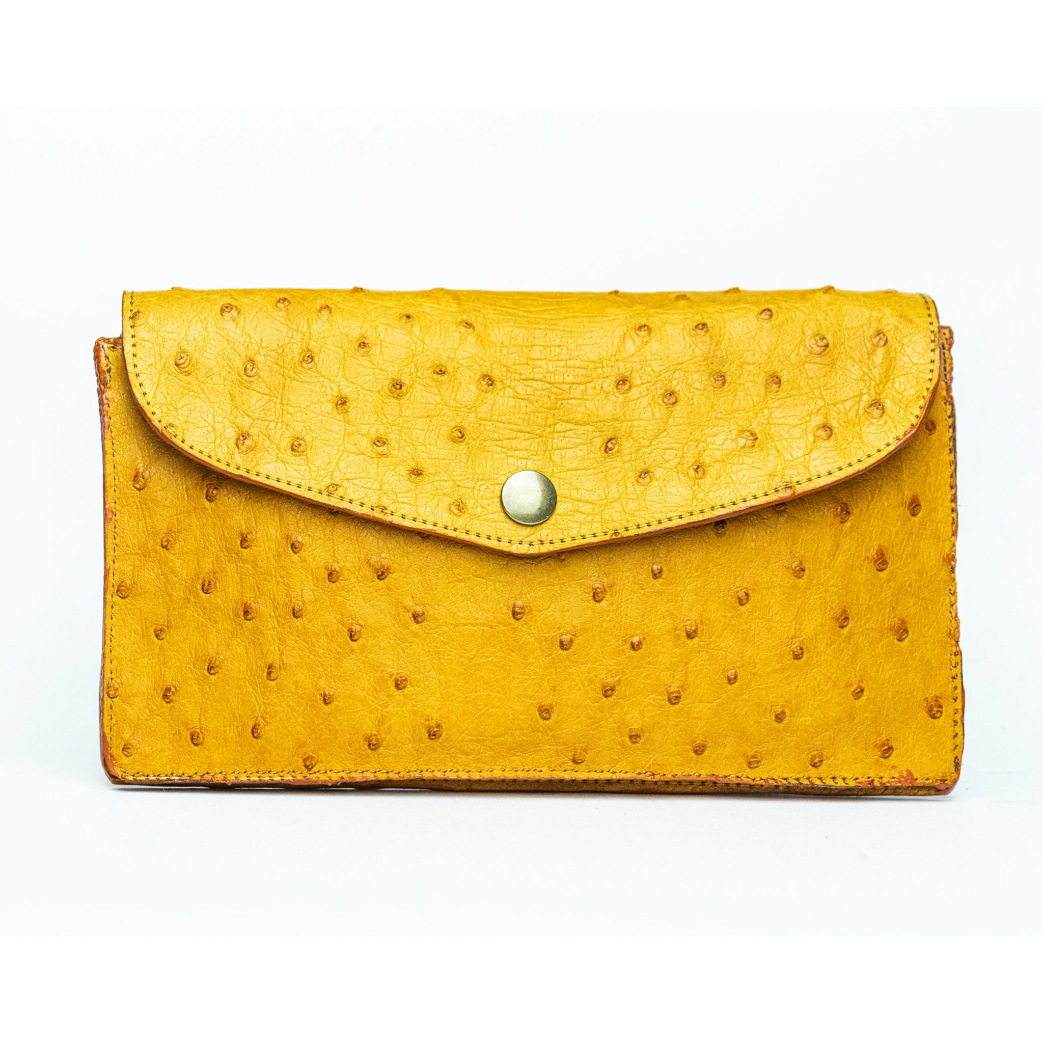 The Ostrich Pouch | Mustard