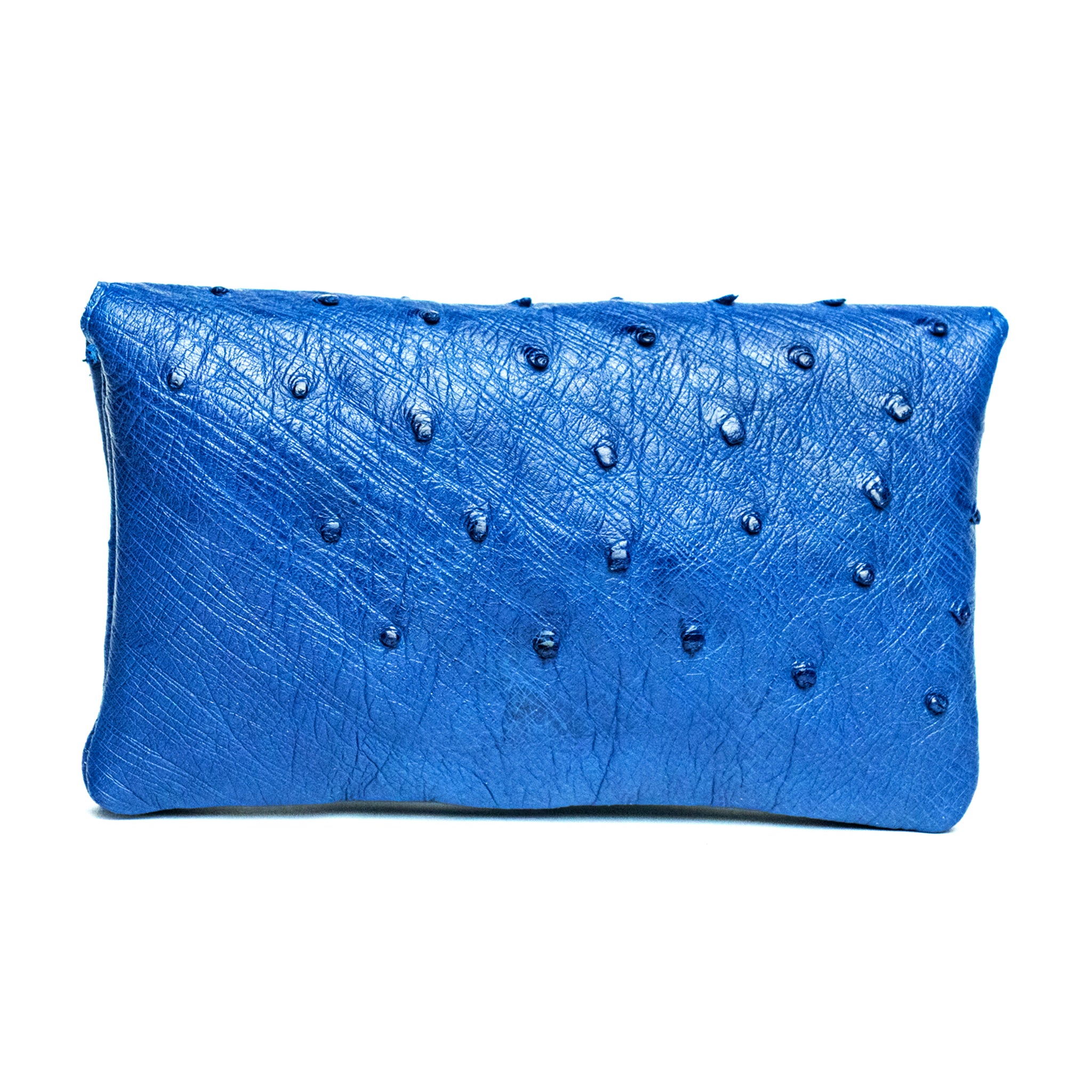 The Ostrich Pouch | Royal Blue