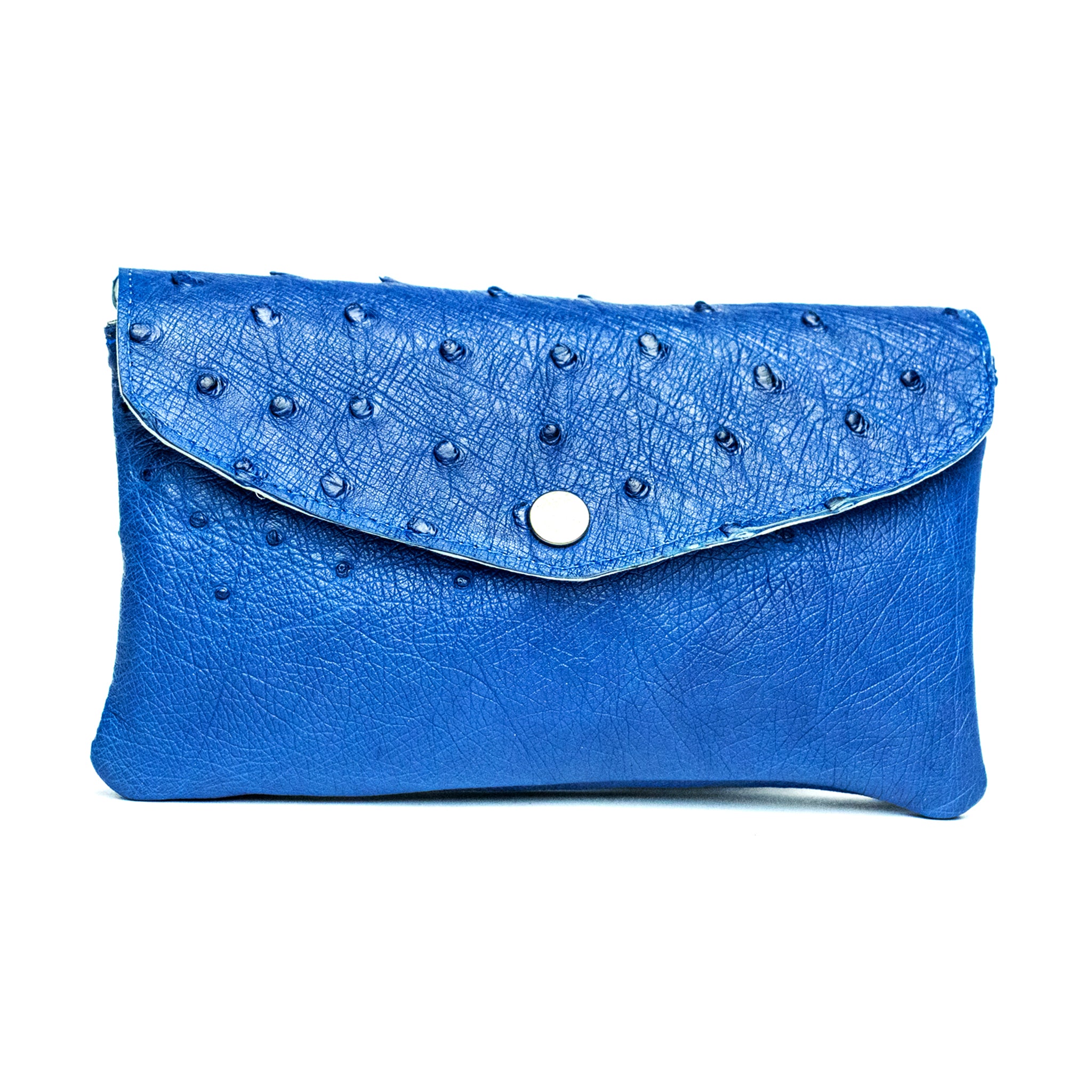 The Ostrich Pouch | Royal Blue