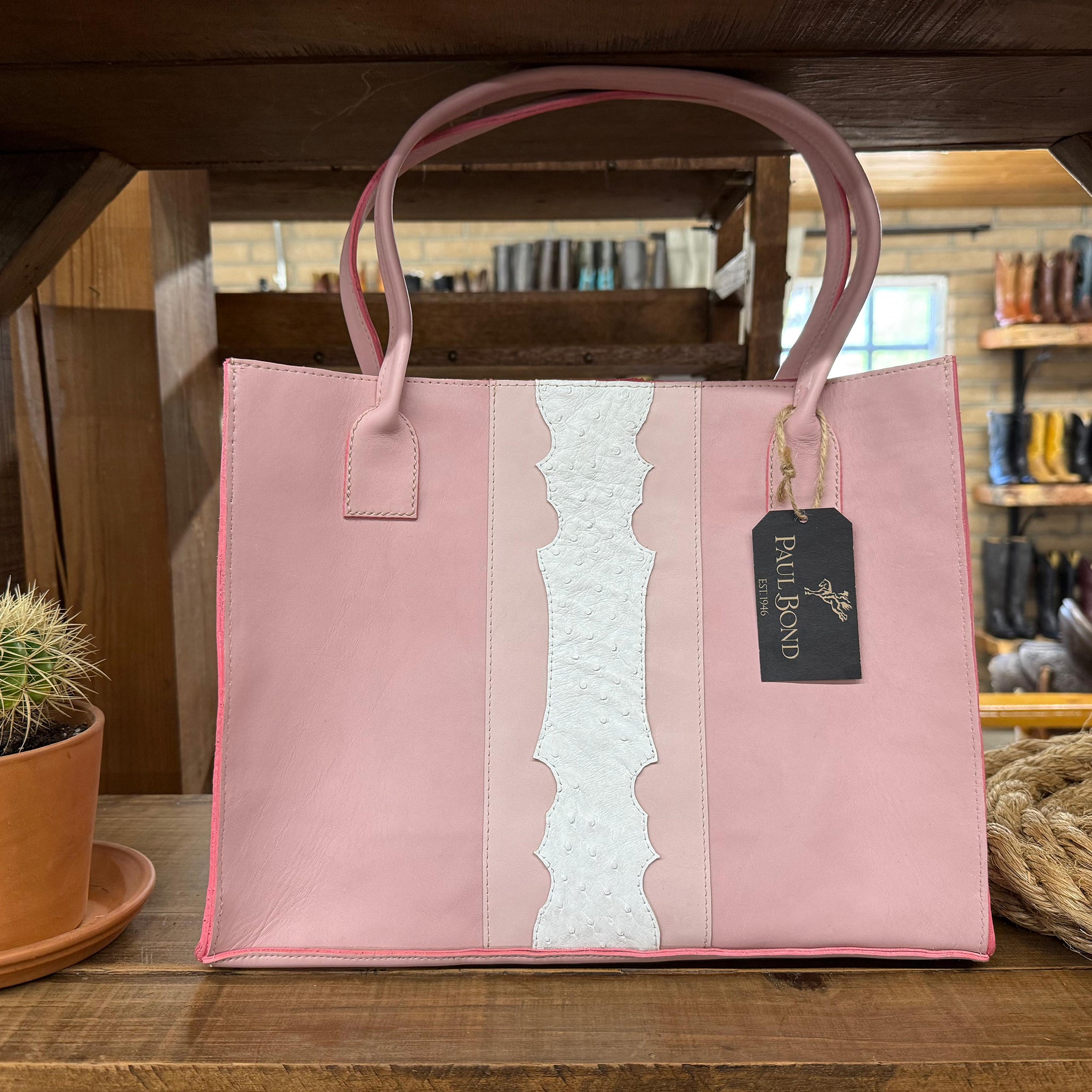 The Desert Bloom Ostrich Tote